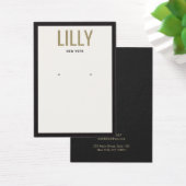 Moderne internationale zwarte-grenskaart visitekaartje (Bureau)