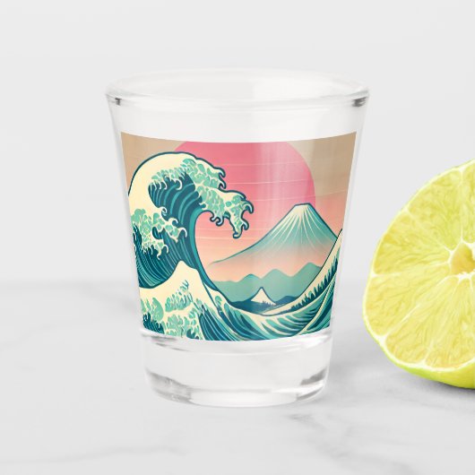 Moderne interpretatie van de Grote Golf Shot Glas (Voorkant)