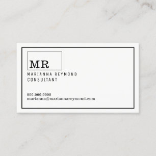 Moderne introductie Contact-Card Custom Consultant Contactkaartje