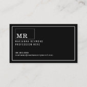 Moderne introductie contactkaart, beroep visitekaartje (Voorkant)