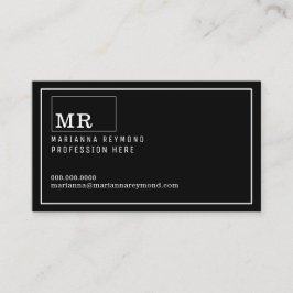 Moderne introductie contactkaart, beroep visitekaartje