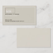 Moderne introductie contactkaart, interieurontwerp contactkaartje (Voorkant / Achterkant)