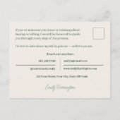 Moderne Introductie Groen Vastgoed Makelaar Briefkaart (Achterkant)