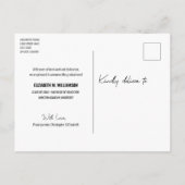 Moderne introductie van aangepaste foto voor leraa aankondigingskaart (Achterkant)