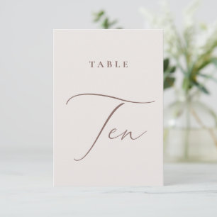 Moderne inventarisatietabel Tien tabelnummer Kaart