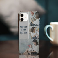 Moderne iPhone voor collage foto's en tekst