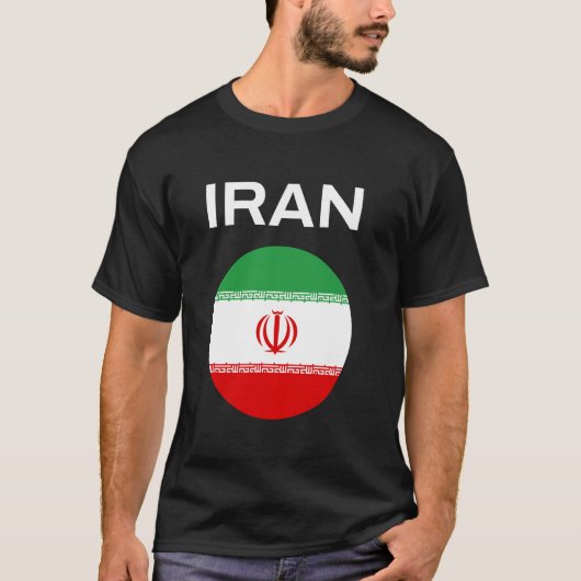 Moderne Iraanse vlag T-shirt (Voorkant)