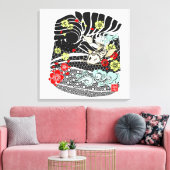 Moderne Irezumi Art Koi Canvas Afdruk (Insitu (Woonkamer))