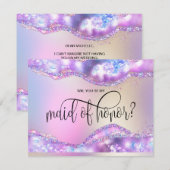 moderne irident opal zal je een eerbewijs zijn kaart (Voorkant / Achterkant)