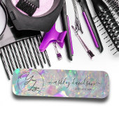 Moderne Iridescent Business Logo Name Tag