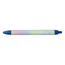 Moderne Iridescente Holografische Regenboog Naam