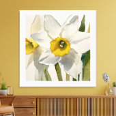 Moderne Iris Watercolor Bloemen Canvas Afdruk (Insitu (Woonkamer))