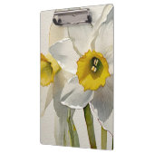 Moderne Iris Watercolor Bloemen Klembord (Links)