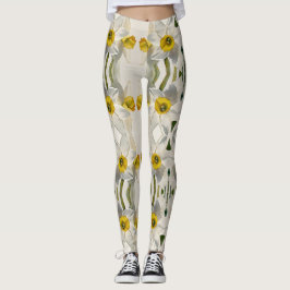 Moderne Iris Watercolor Bloemen Leggings