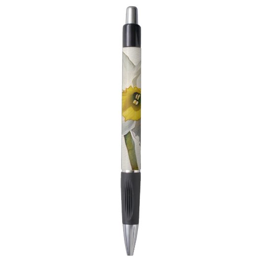 Moderne Iris Watercolor Bloemen Pen (Voorkant Verticaal)