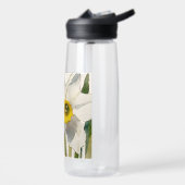 Moderne Iris Watercolor Bloemen Waterfles (Links)