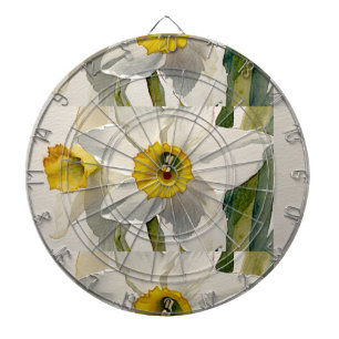 Moderne Iris Waterverf Bloemen Dartbord