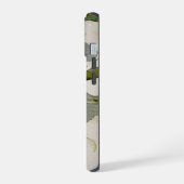 Moderne Iris Waterverf Bloemen iPhone 15 Case (Linkerkant)