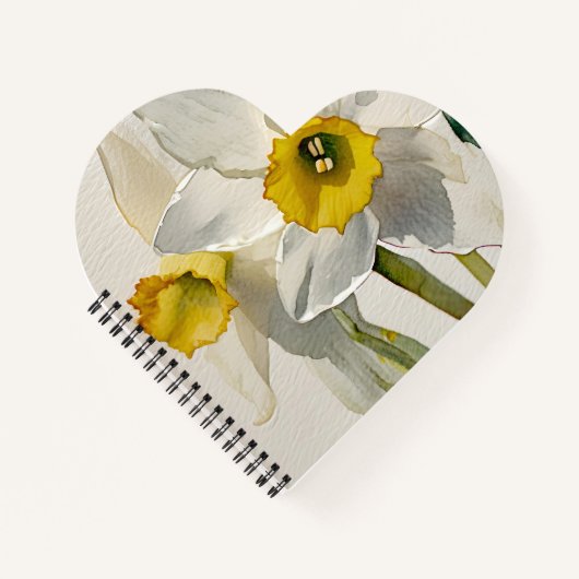 Moderne Iris Waterverf Bloemen Notitieboek (Voorkant)