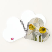 Moderne Iris Waterverf Bloemen Notitieboek (Binnen)