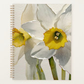 Moderne Iris Waterverf Bloemen Planner (Voorkant)
