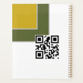 Moderne Iris Waterverf Bloemen Planner (Achterkant)