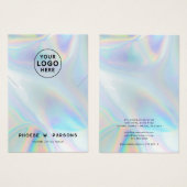 Moderne iriserende Kettingen sieraden Display Kaar Visitekaartje (Voorkant /achterkant)