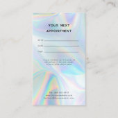 Moderne iriserende minimalistische eenvoudige prof afsprakenkaartje (Voorkant)