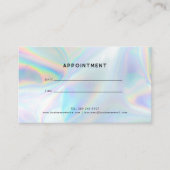 Moderne iriserende minimalistische luxe profession afsprakenkaartje (Voorkant)