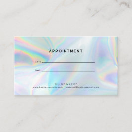 Moderne iriserende minimalistische luxe profession afsprakenkaartje