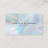 Moderne iriserende minimalistische QR code profess Visitekaartje (Voorkant)