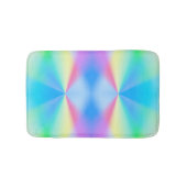 Moderne iriserende pastel regenboogkleur badmat (Voorkant)