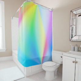 Moderne iriserende pastel regenboogkleuren douchegordijn
