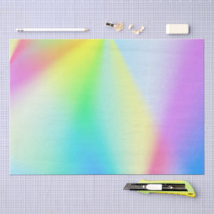 Moderne iriserende pastel regenboogkleuren tissuepapier