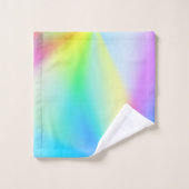 Moderne iriserende pastel regenboogkleurig bad handdoek (Wasdoekje)