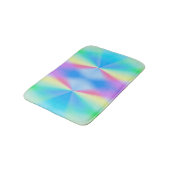 Moderne iriserende pastel regenboogkleurig badmat (Gekanteld)