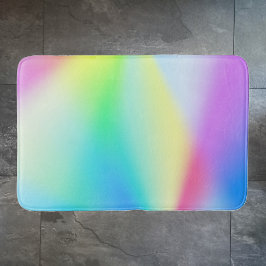 Moderne iriserende pastel regenboogkleurig badmat