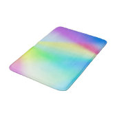 Moderne iriserende pastel regenboogkleurig badmat (Gekanteld)