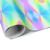 Moderne iriserende pastel regenboogkleurig cadeaupapier (Rol Hoek)