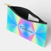 Moderne iriserende pastel regenboogkleurig etui (Open)