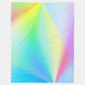 Moderne iriserende pastel regenboogkleurig fleece deken (Voorkant)