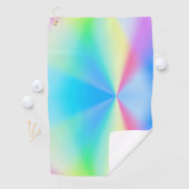 Moderne iriserende pastel regenboogkleurig, golfhanddoek (Insitu)