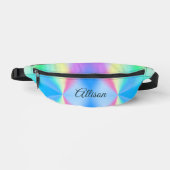 Moderne iriserende pastel regenboogkleurig heuptasje (Voorkant)
