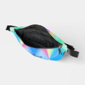 Moderne iriserende pastel regenboogkleurig heuptasje (Open)