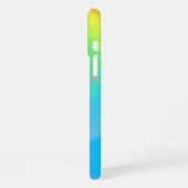 Moderne iriserende pastel regenboogkleurig iPhone hoesje (Linkerkant)