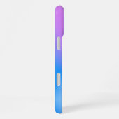 Moderne iriserende pastel regenboogkleurig iPhone hoesje (Rechterkant)