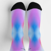 Moderne iriserende pastel regenboogkleurig sokken (Top)