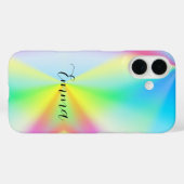Moderne iriserende pastel regenboogkleurige, op ma Case-Mate iPhone case (Achterkant (horizontaal))