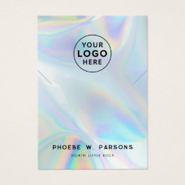 Moderne iriserende QR Code Ketting sieraden Visitekaartje