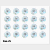 Moderne Iriserende Zakelijke Logo Op Maat Ronde Sticker (Vel)